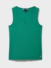 Crew Clothing Green Scooped Modal Vest - Image 5 of 5