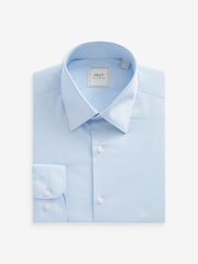 Blue Regular Fit 2 pack Easy Care Long Sleeve Single Cuff Shirts - Image 2 of 6