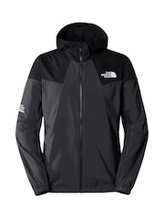 The North Face Light Grey Mens Mountain Athletics Wind Hooded Track Jacket - Image 6 of 7