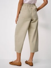 Crew Clothing Natural Casual Cotton Barrel-Fit Chino Trousers - Image 2 of 5