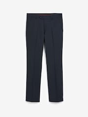 Navy Blue Tailored Fit Stretch Smart Trousers - Image 4 of 4