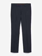 Navy Blue Tailored Fit Stretch Smart Trousers - Image 5 of 7