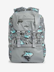Smiggle Grey Wild Side Attach Foldover Backpack - Image 1 of 4
