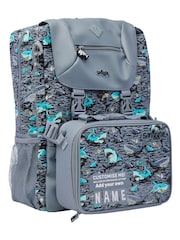 Smiggle Grey Wild Side Attach Foldover Backpack - Image 3 of 4