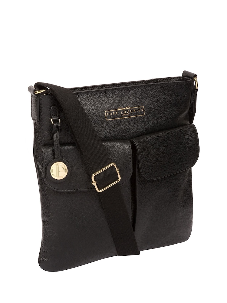 Pure Luxuries London Soames Leather Cross Body Bag - Image 4 of 5
