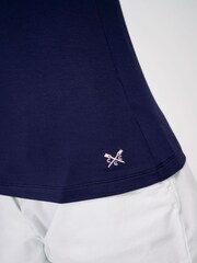 Crew Clothing Blue Scooped Modal Vest - Image 4 of 5
