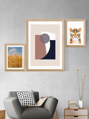 East End Prints Natural Blanced Shapes 1 by Anna Mainz - Image 2 of 3