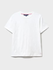 Crew Clothing White Cutwork Embroidered T-Shirt - Image 5 of 5