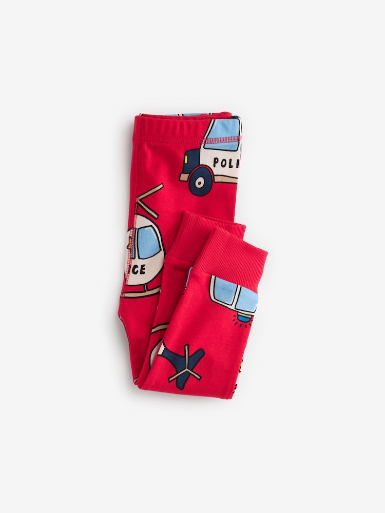 Red/Blue Emergency Vehicles 3 Pack Snuggle Pyjamas (9mths-8yrs) - Image 11 of 15