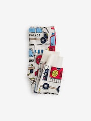 Red/Blue Emergency Vehicles 3 Pack Snuggle Pyjamas (9mths-8yrs) - Image 12 of 15