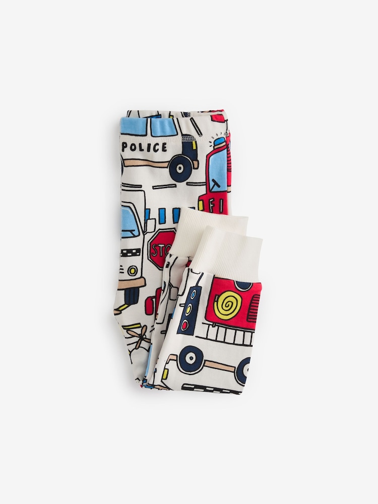 Red/Blue Emergency Vehicles 3 Pack Snuggle Pyjamas (9mths-8yrs) - Image 12 of 15
