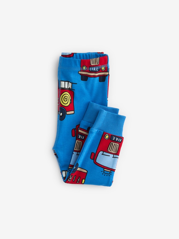 Red/Blue Emergency Vehicles 3 Pack Snuggle Pyjamas (9mths-8yrs) - Image 13 of 15