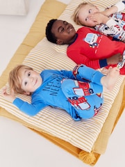 Red/Blue Emergency Vehicles 3 Pack Snuggle Pyjamas (9mths-8yrs) - Image 3 of 15