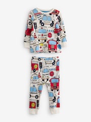 Red/Blue Emergency Vehicles 3 Pack Snuggle Pyjamas (9mths-8yrs) - Image 6 of 15