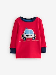 Red/Blue Emergency Vehicles 3 Pack Snuggle Pyjamas (9mths-8yrs) - Image 8 of 15