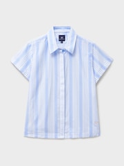 Crew Clothing White Cotton Short-Sleeve Shirt - Image 5 of 5