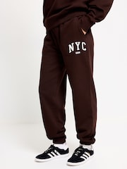 Chocolate Brown New York City Graphic Jogger - Image 3 of 7