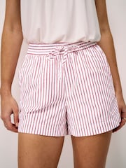 Crew Clothing Red Cotton Seersucker Shorts - Image 3 of 5
