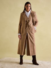 Joules Foxley Check Tweed Culottes - Image 3 of 6