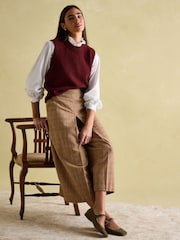 Joules Foxley Check Tweed Culottes - Image 5 of 6
