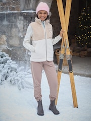 Joules Brown Herringbone Jersey Slim Leg Joggers - Image 2 of 10