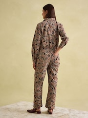 Joules Floral Paisley Corduroy 100% Cotton Jumpsuit - Image 2 of 8