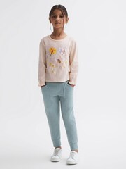 Reiss Ivory Print Rains 4-9 yrs Cotton Sequin Motif T-Shirt - Image 4 of 6