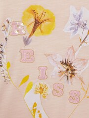 Reiss Ivory Print Rains 4-9 yrs Cotton Sequin Motif T-Shirt - Image 6 of 6