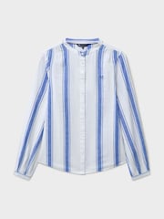 Crew Clothing Blue Bernice Linen-Cotton Shirt - Image 5 of 5