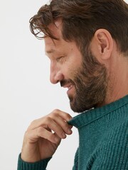 FatFace Green Hinton Crew Jumper - Image 3 of 5