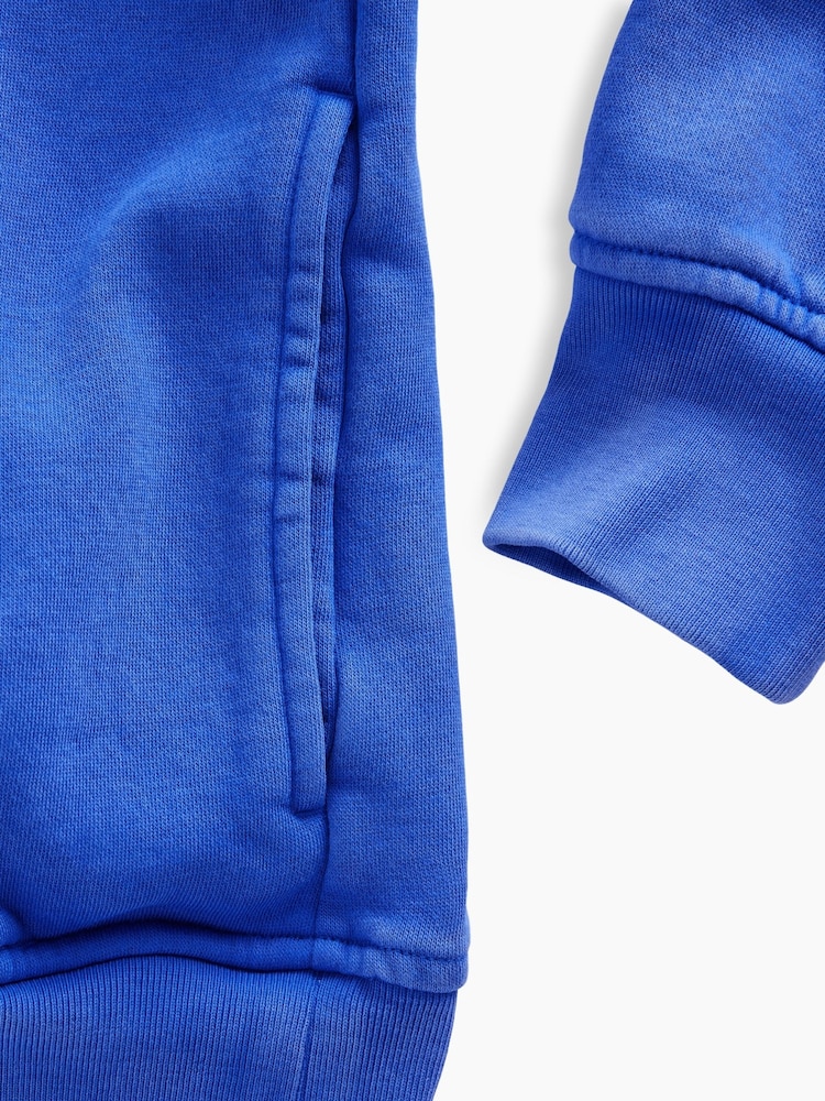 Albastru deschis - Hanorac oversized cu guler ușor ridicat și logo Gap VintageSoft - Imaginea 5 din 5