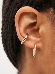 10 Carat Gold Plated N. Premium Chunky Ear Cuff Made With Recycled Brass - Image 3 of 3