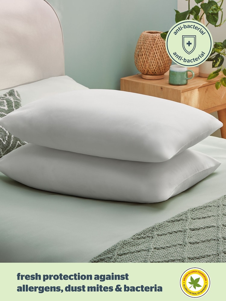 Silentnight 2 Pack Anti Allergy Pillows - Image 2 of 11