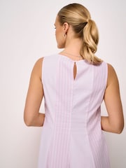 Crew Clothing Pink Flo Cotton Fit & Flare Dress - Image 4 of 5