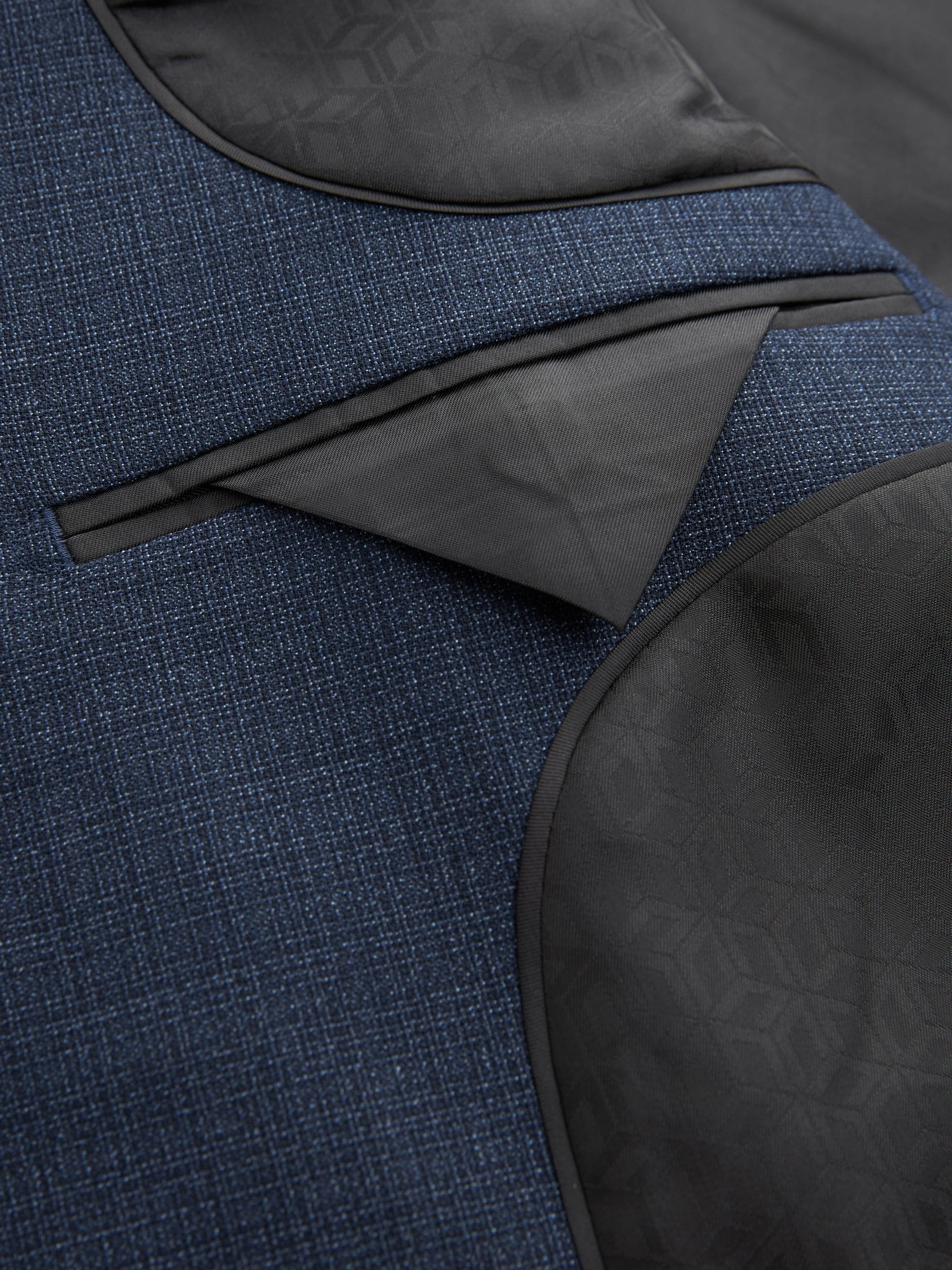 Buy Blue Slim Fit Textured Wool Suit Jacket from Next USA