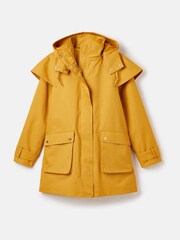 Joules Edinburgh Yellow Premium Waterproof Hooded Raincoat - Image 12 of 12