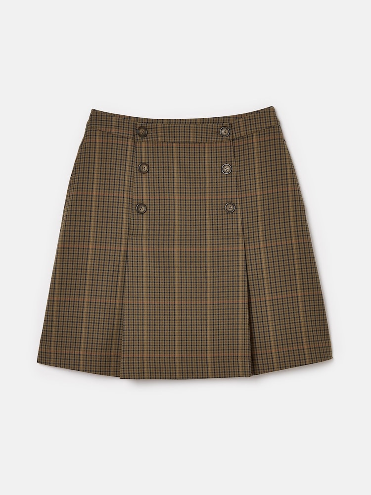 Joules Maize Check Skirt - Image 6 of 6