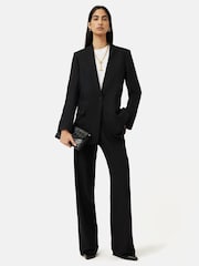 Jigsaw Black Hopsack Trousers - Image 3 of 7