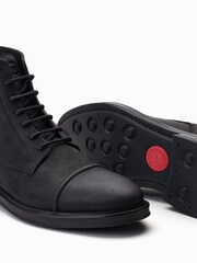 Base London Dudley Lace Up Toe Cap Boots - Image 4 of 6
