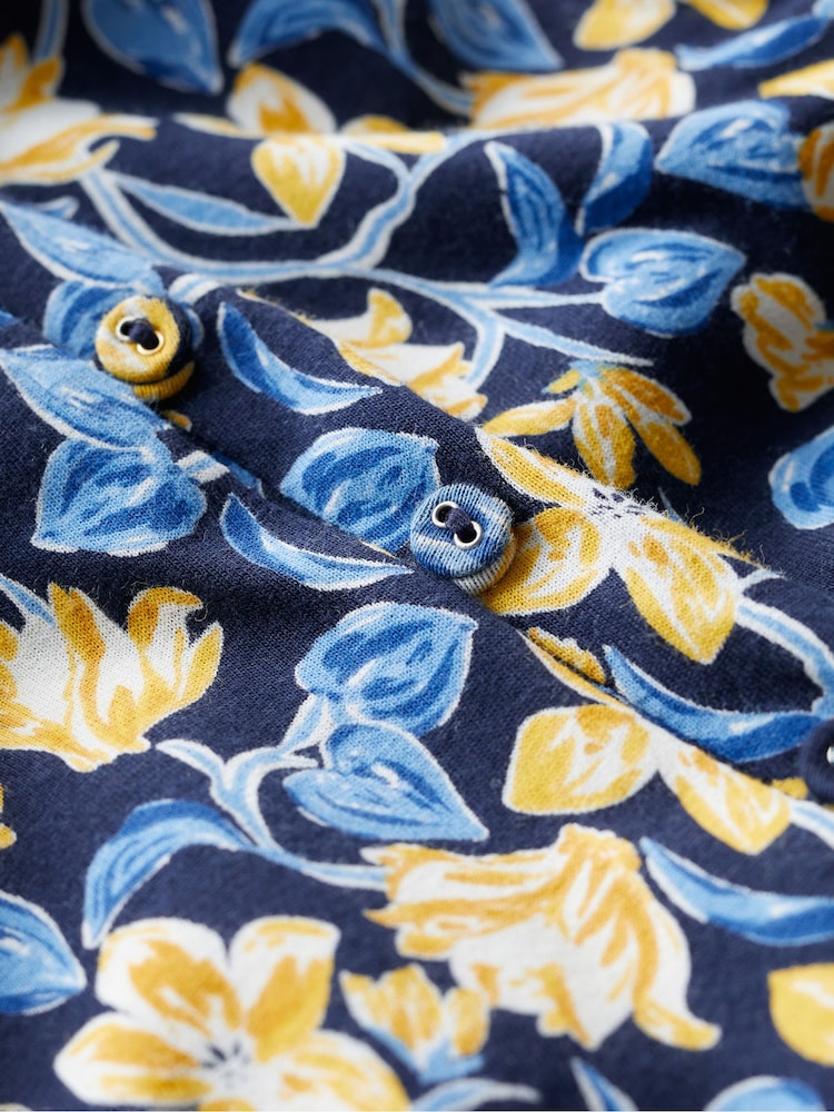 Seasalt Cornwall Blue Ava Jersey V-Neck Dress - Image 8 of 8