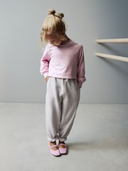 Pink Boxy Ruched Back Long Sleeve Cuffed T-Shirt (3-16yrs) - Image 1 of 10