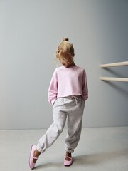 Pink Boxy Ruched Back Long Sleeve Cuffed T-Shirt (3-16yrs) - Image 3 of 10
