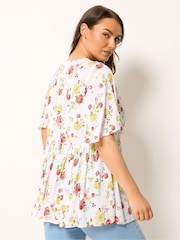 Yours Curve White Angel Sleeve Boho Top - Image 2 of 5