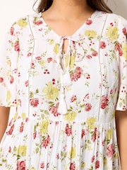 Yours Curve White Angel Sleeve Boho Top - Image 4 of 5
