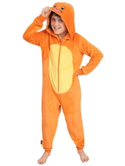 Character Orange Pokemon Charmander Fleece Onesie - Image 4 of 9