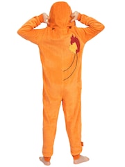 Character Orange Pokemon Charmander Fleece Onesie - Image 6 of 9