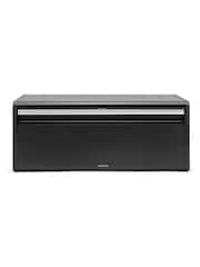 Brabantia Matt Black Fall Front Bread Bin - Image 1 of 2