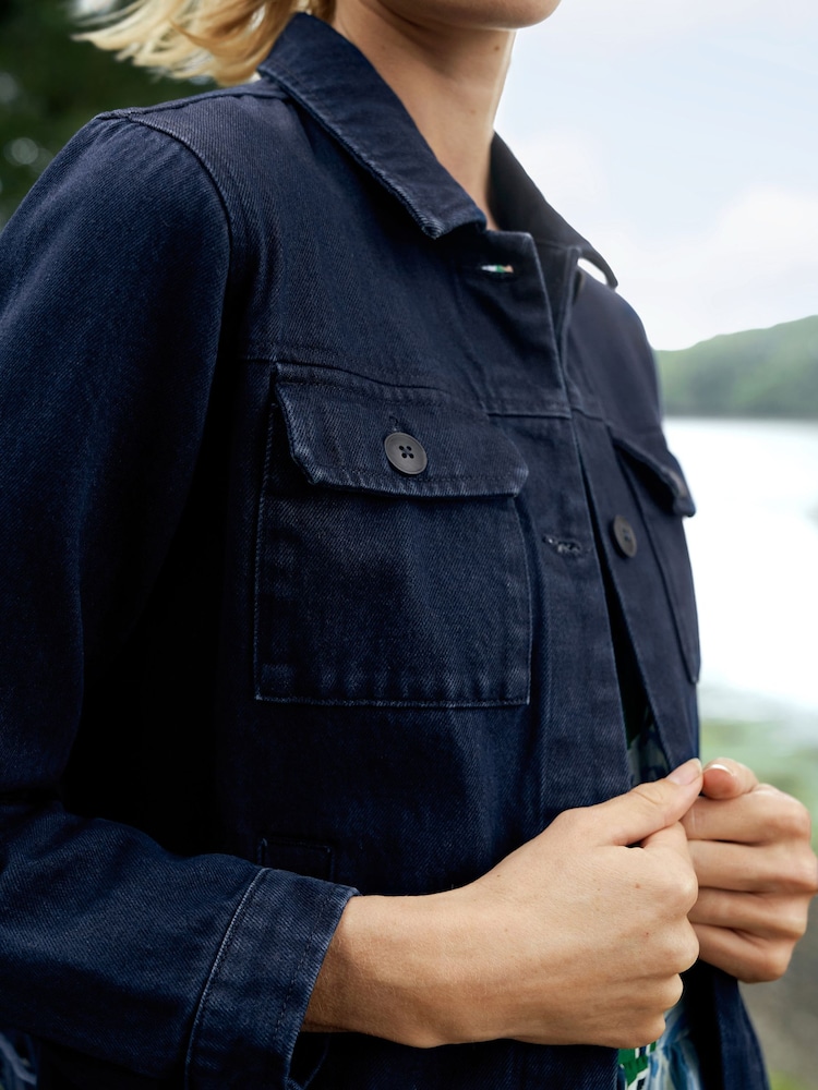 Seasalt Cornwall Blue Ballad Jacket - Image 3 of 5