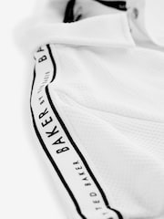 Baker by Ted Baker Textured White Polo Shirt - Image 9 of 9