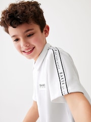 Baker by Ted Baker Textured White Polo Shirt - Image 4 of 9